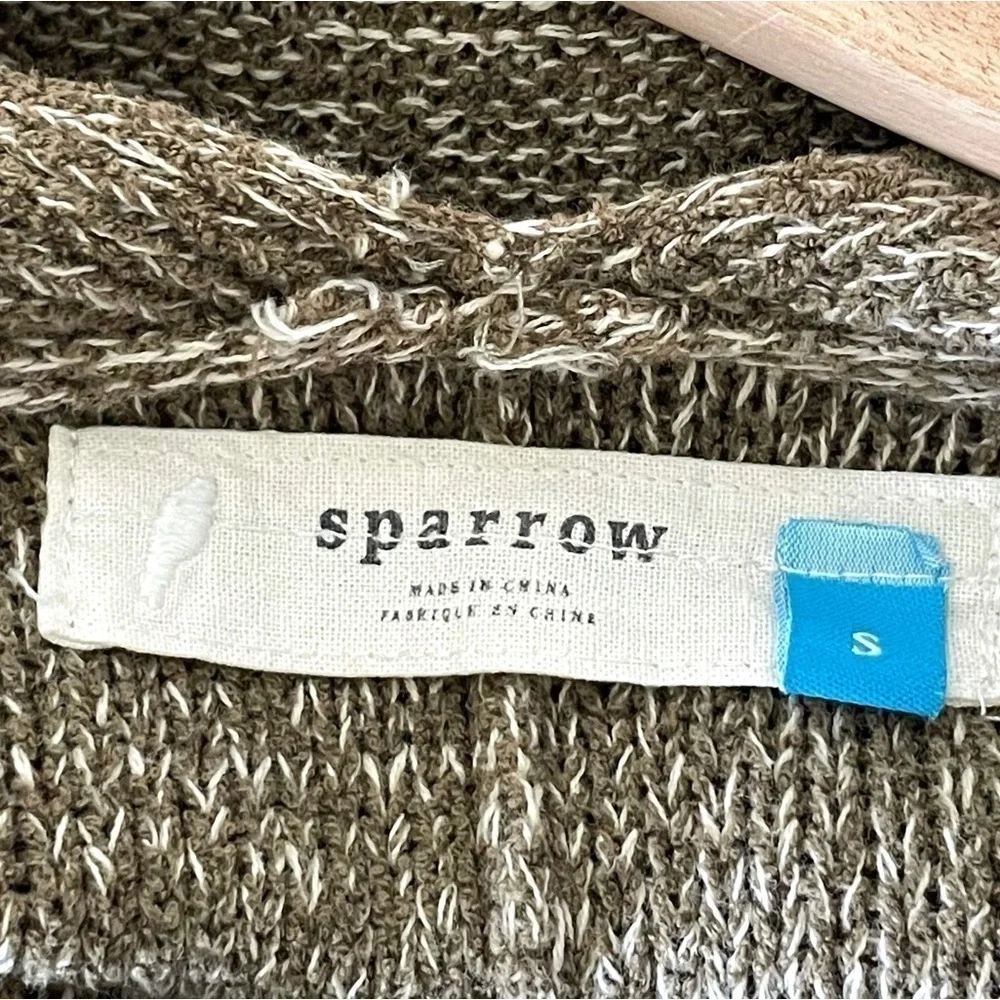 Anthropologie Sparrow Far From Whistler Longline Cardigan Sweater Moss Small